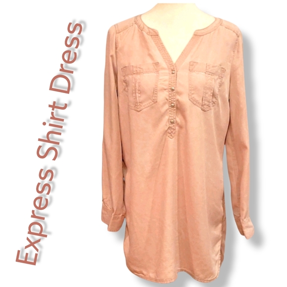 Express Dresses & Skirts - NWT Express Distressed Shirt Dress